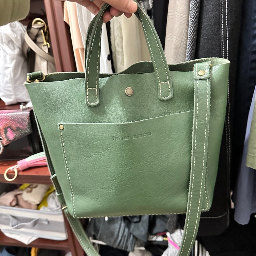 Portland Leather Goods Mini Crossbody Tote Bag cowboy MINT Unicorn